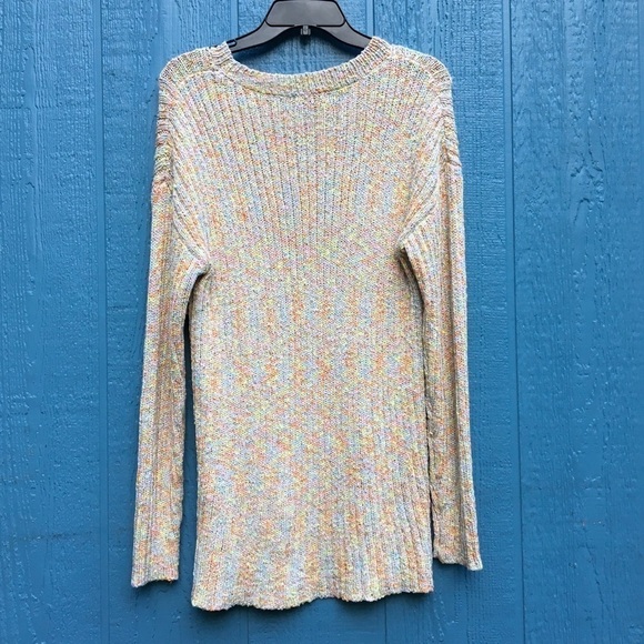 NWT Lush Gianna Knit Ribbed Long Sleeve Sweater L - Picture 4 of 7